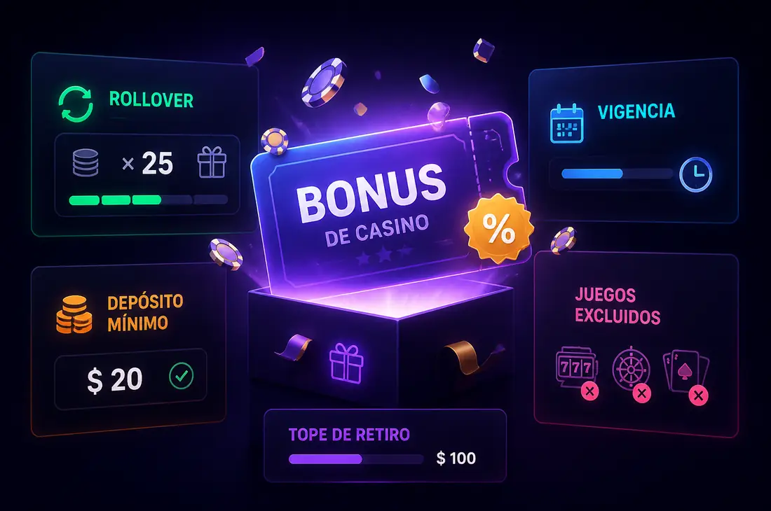 Bonos de casino requisitos de apuesta y retiro